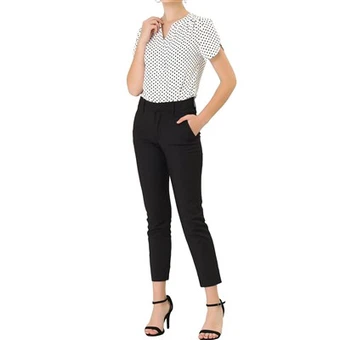 Women's Dot Print V-hals top